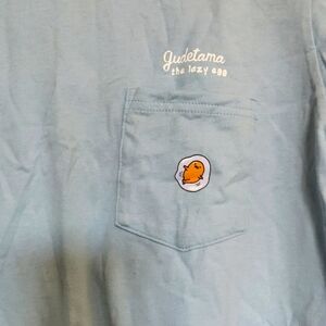 Uniqlo Sanrio Characters short sleeve graphic T-shirt cotton Gudetama blue